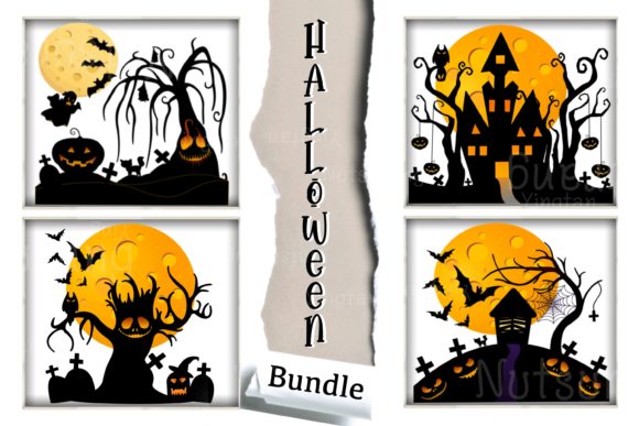 Bundle Halloween Illustrations PNG File: Your Go-To Spooky Design Asset