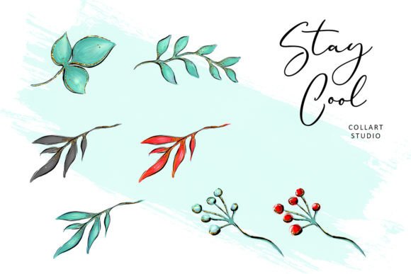 Christmas Flowers & Floral Illustrations: Unique Hand-Drawn Art
