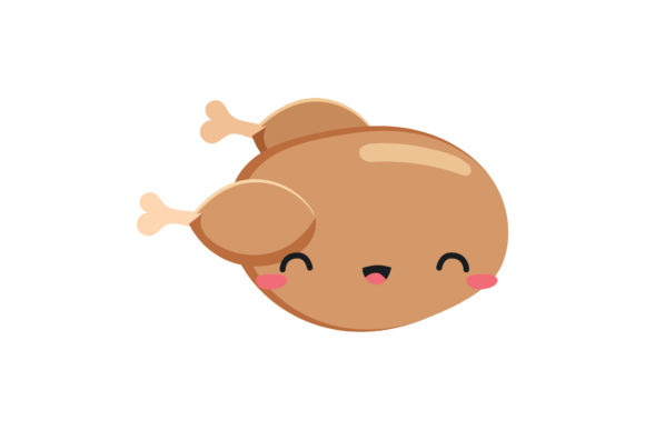 Happy Kawaii Food Art Illustrations: Your Design Asset