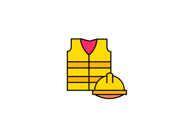Labour Safety Vest Illustrations: A Versatile Design Asset